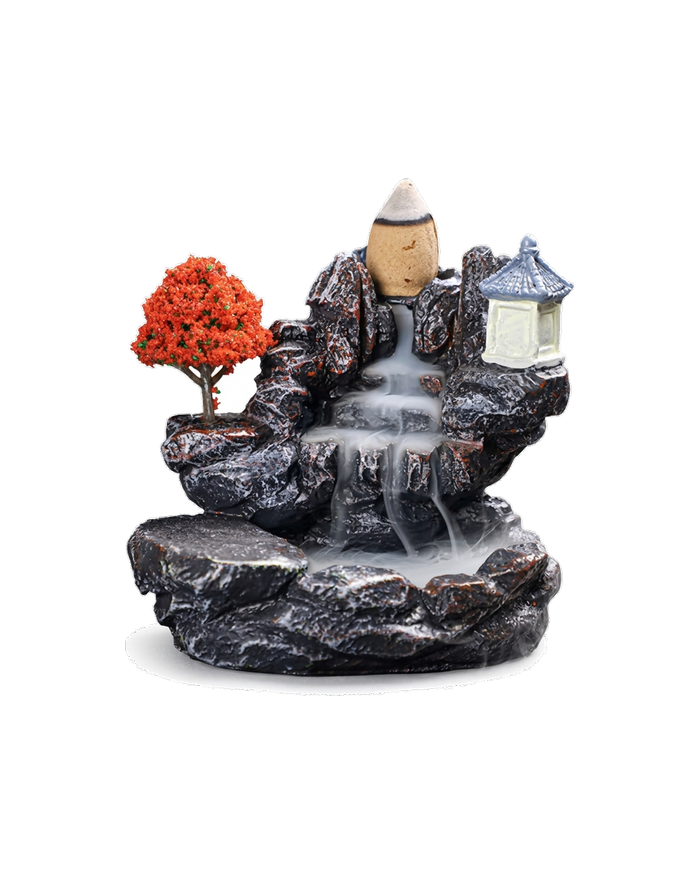 Autumn Pavilion — Backflow Incense Waterfall