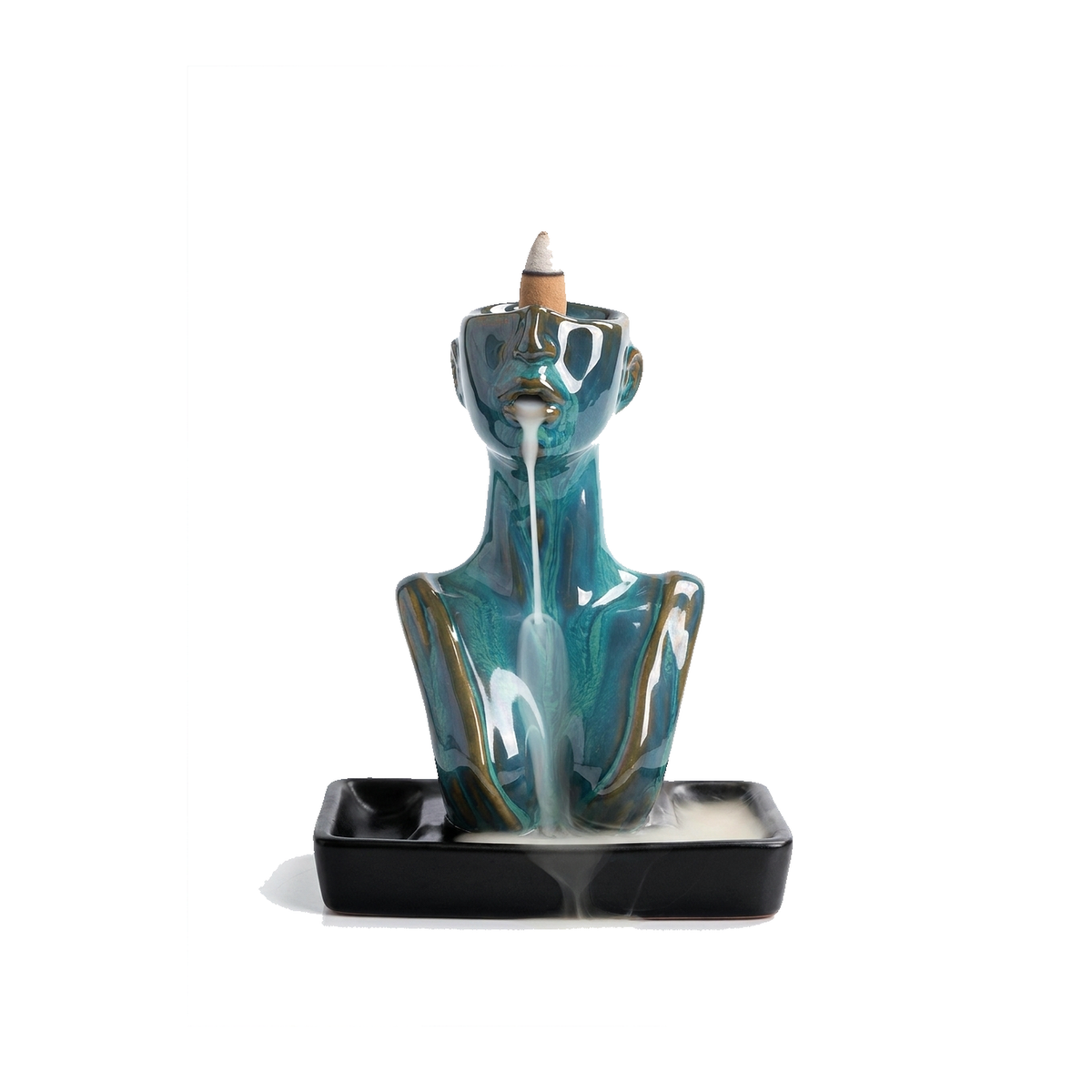 The Meditating Woman — Backflow Incense Waterfall
